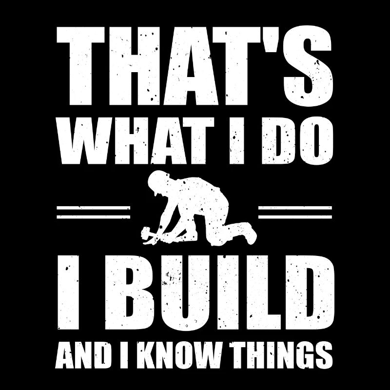 Funny construction worker motif