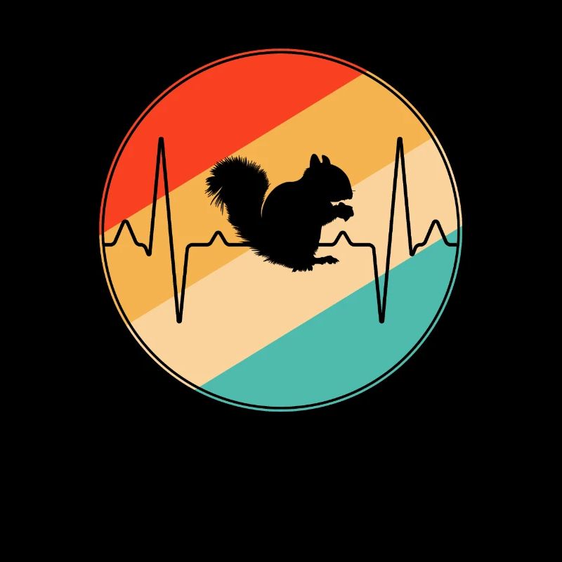 Squirrel Retro Heartbeat