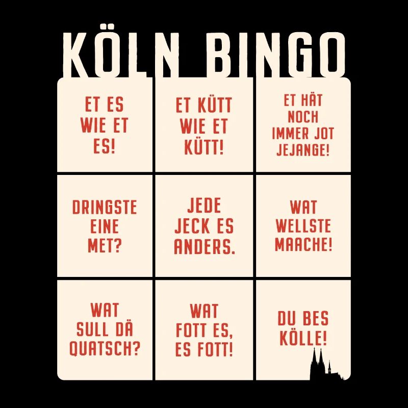 Köln Bingo Kölsch Et Kütt Alaaf Kölner Karneval