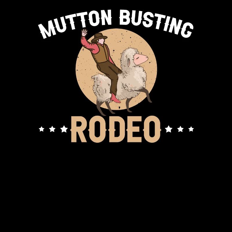 Mutton Busting Rodeo Western Schafs Reiter