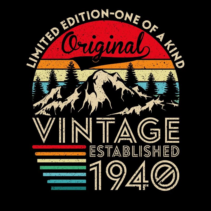 Original vintage established in 1940 anniversary