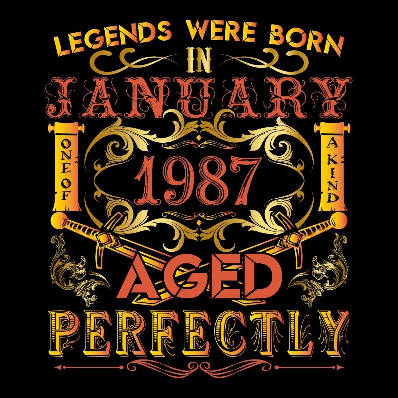 Januar 1987 - Geburtstag 1987 wurden Legenden geboren.