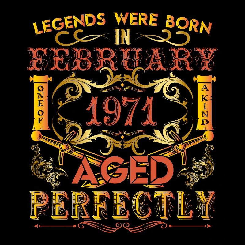 Februar 1971 - Geburtstag 1971 wurden Legenden geboren.