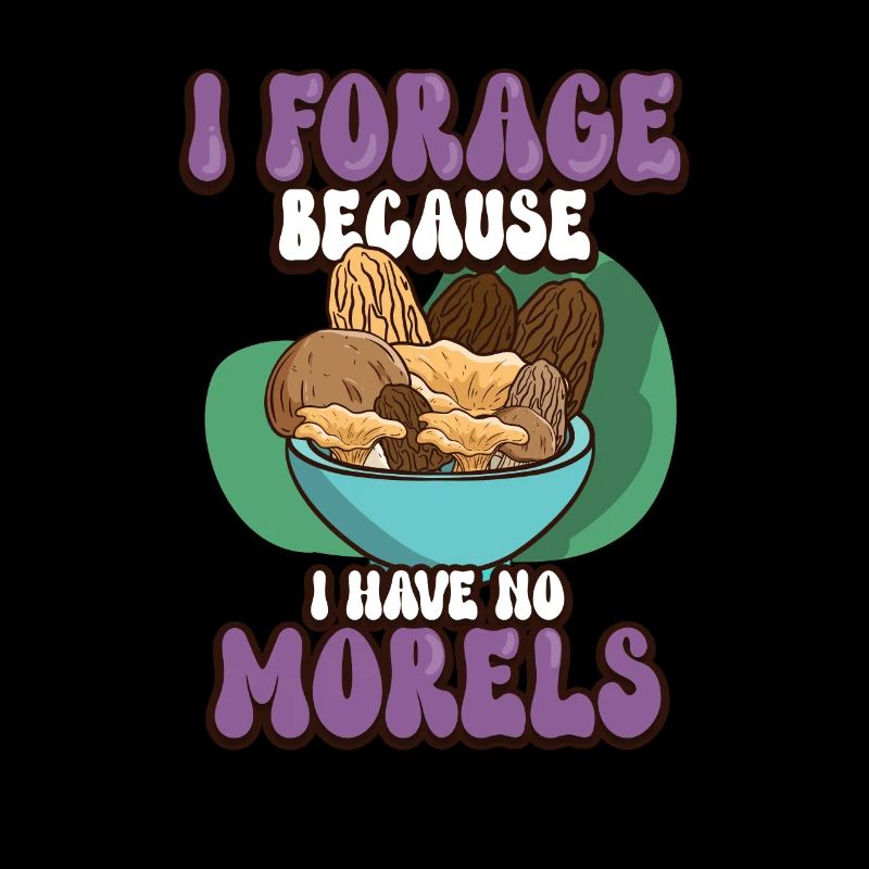 Cueilleur de champignons de Morel Champignon Champignon