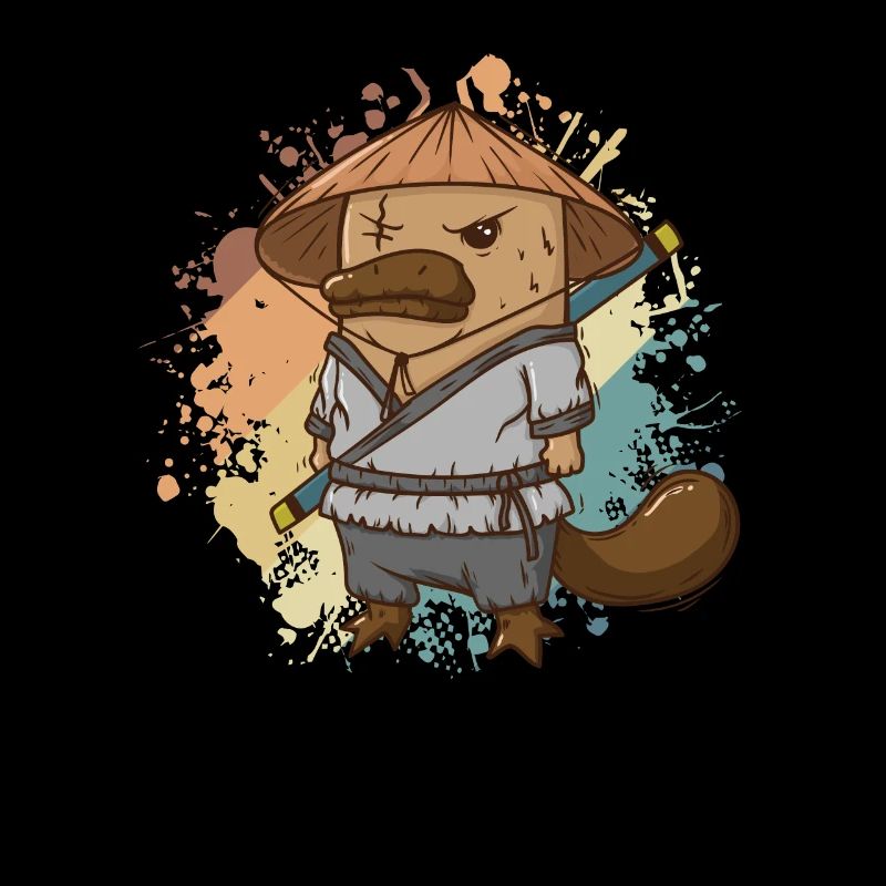Platypus as Ninja Outback Australia