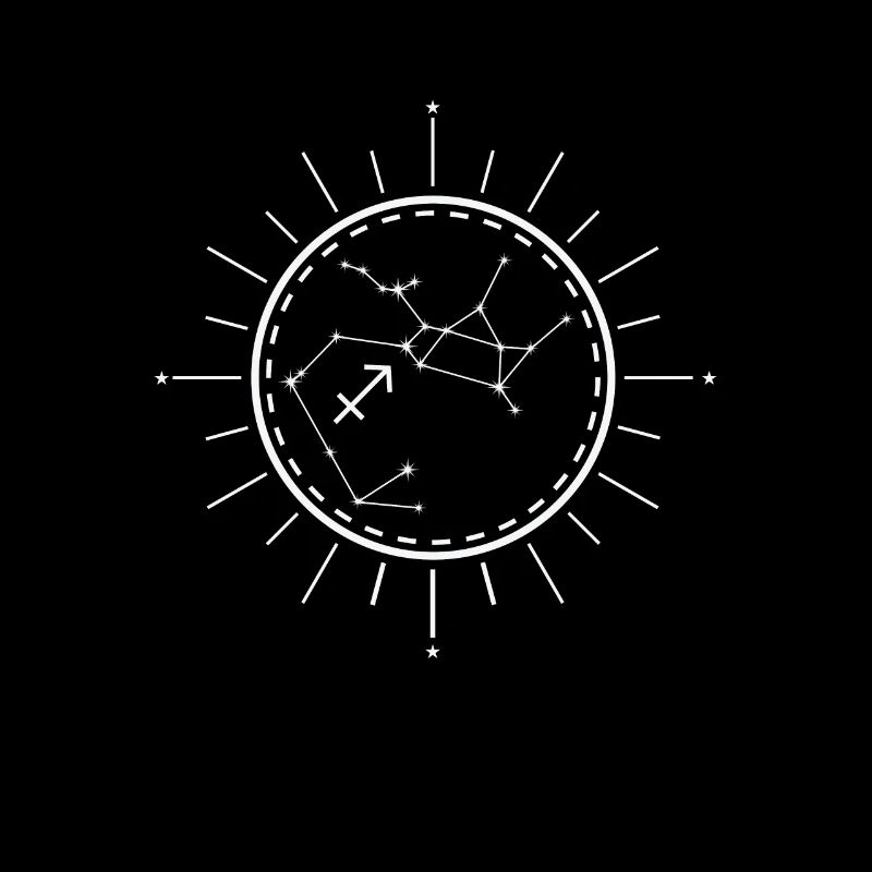 Zodiac sign Sagittarius Star constellation