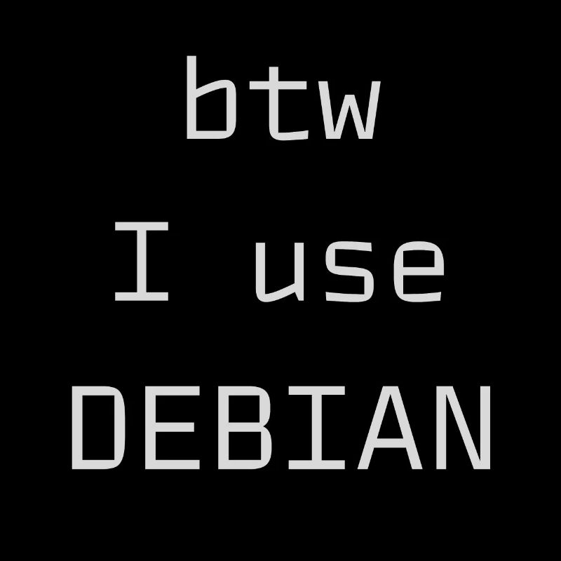 btw I use Debian Linux