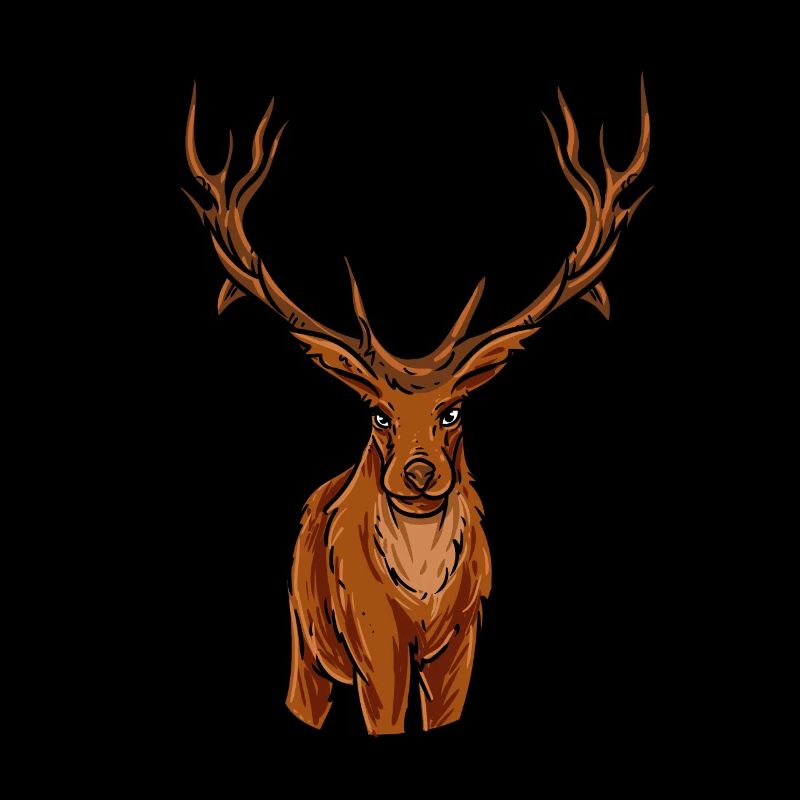 Geweih Hirsch Waldtier