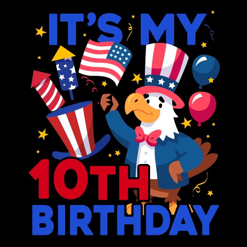 C’est mon 10ème anniversaire Firecracker Kid 4ème Of