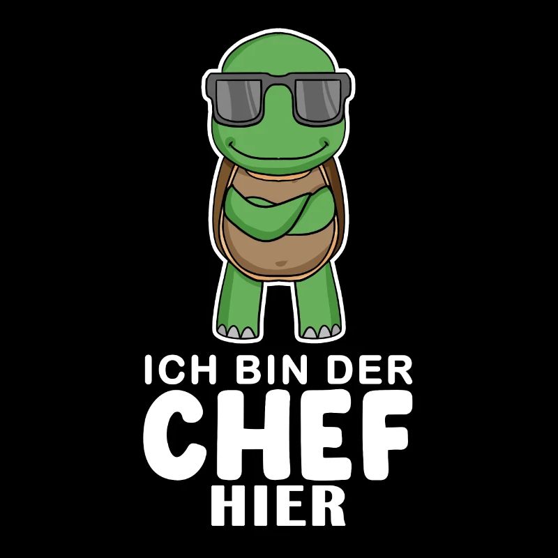 Cool Schildkröte Chef
