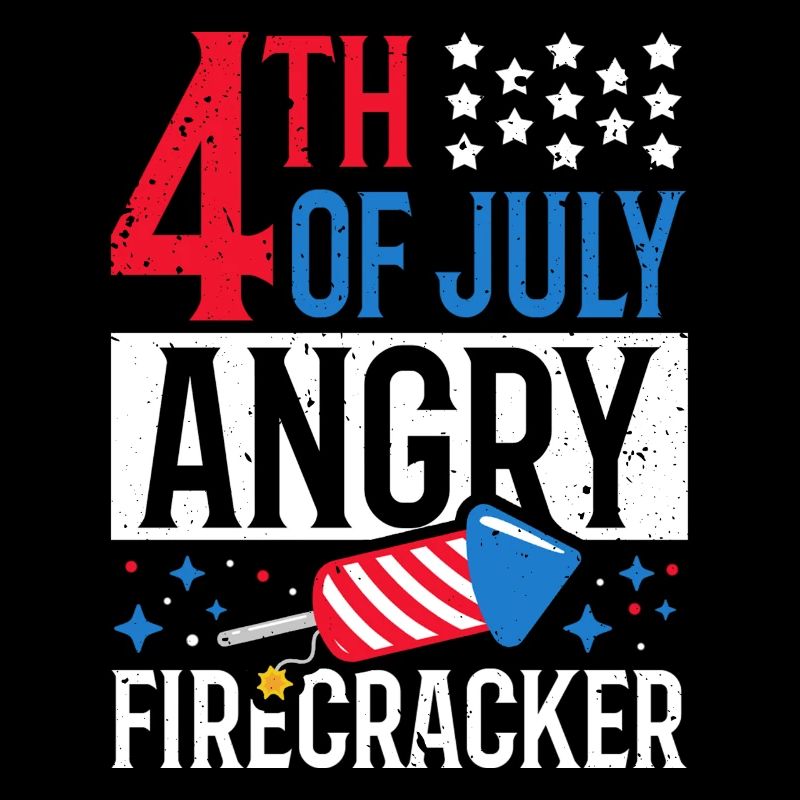 4. Juli Angry Firecracker Independence Day