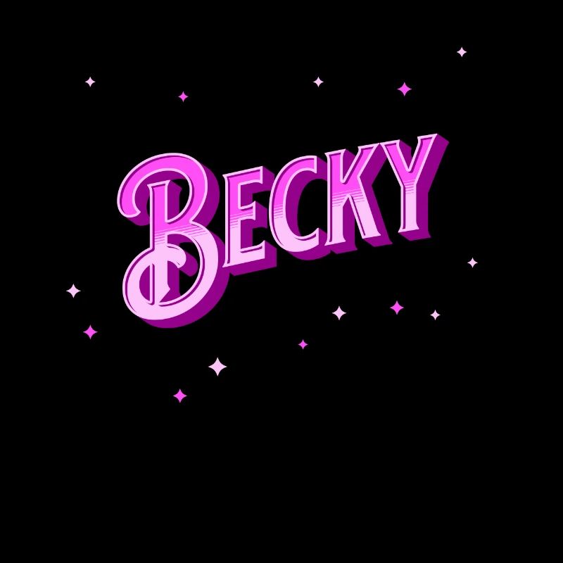 Becky's name personalized