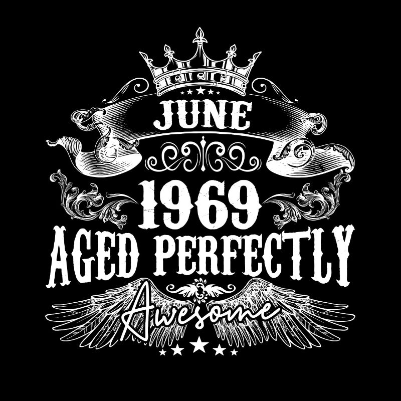 1969| Juni 1969 Geburtstag Perfekt gealtert
