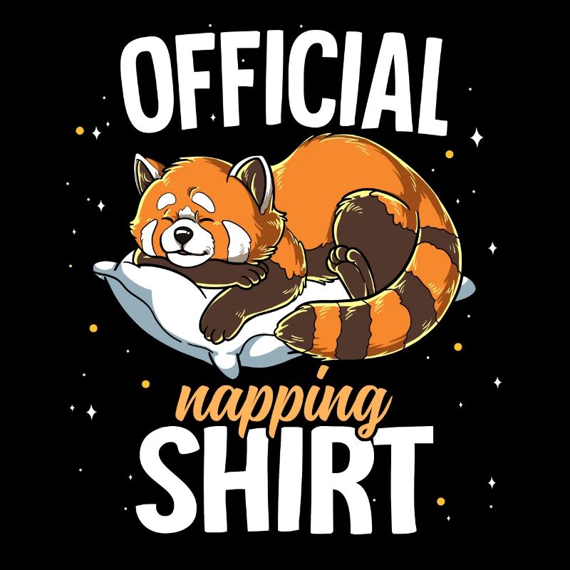 Panda rouge endormi Sieste officielle
