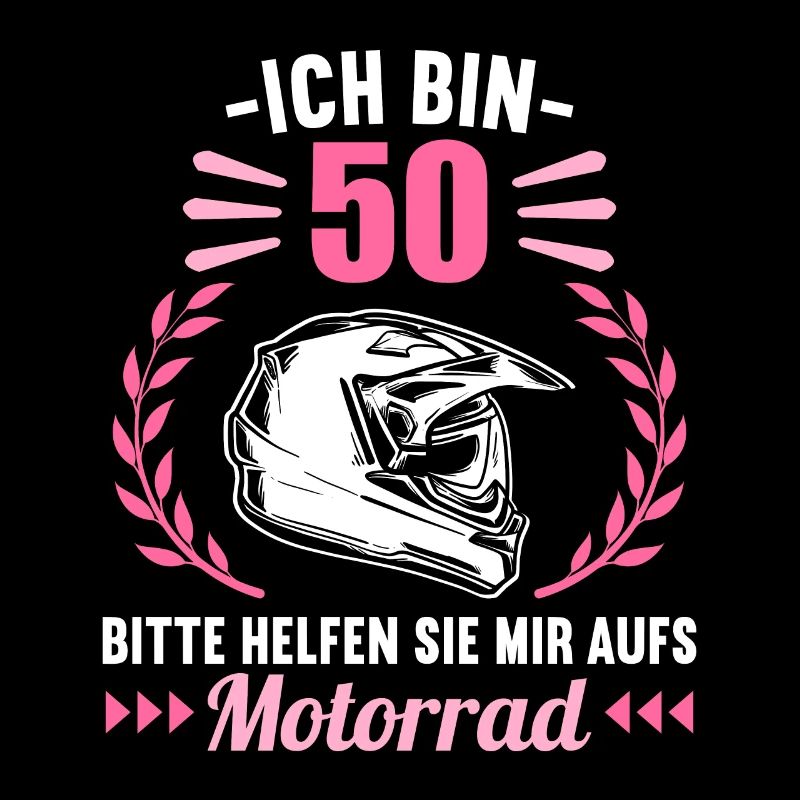 Ich bin 50 bitte helfen auf Motorrad 50 Geburtstag