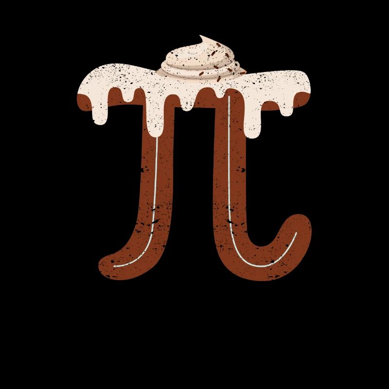 Funny Chocolate Cream Pi Day Pie Math Lover