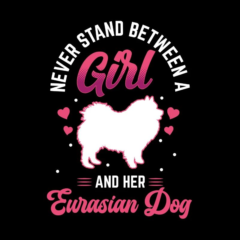 Mädchen und ihr Eurasier Eurasian Dog