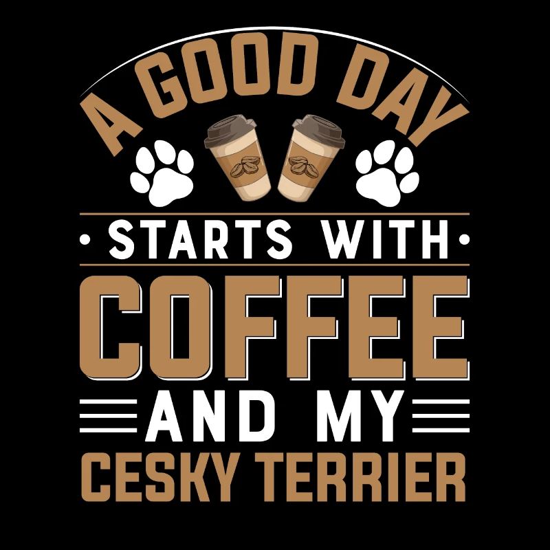 Café terrier tchèque Boire de la caféine Chiens
