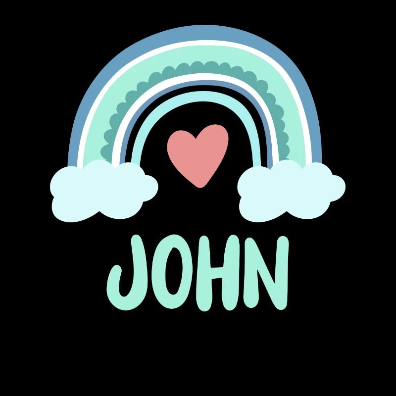 John Name Rainbow Baby