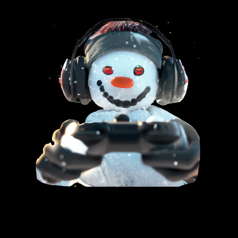 Schneemann Zocker Gamepad