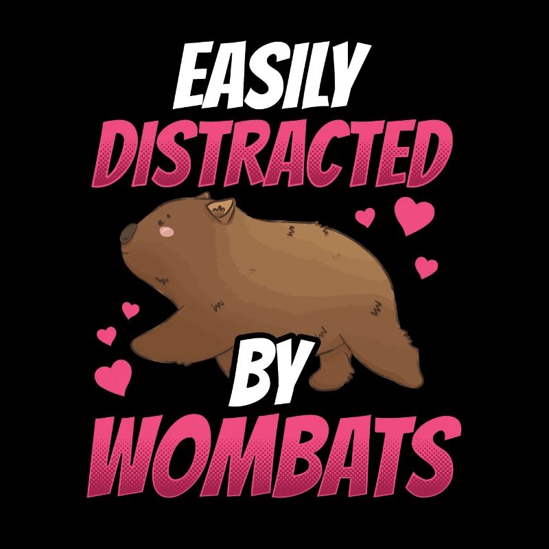Wombat slightly distracted Australia marsupial