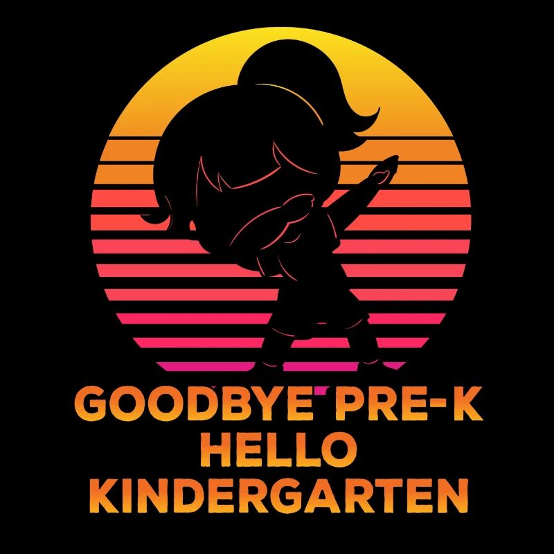 Goodbye Pre-k Hello Kindergarten Silhouette
