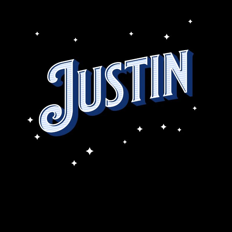 Justin's name personalized