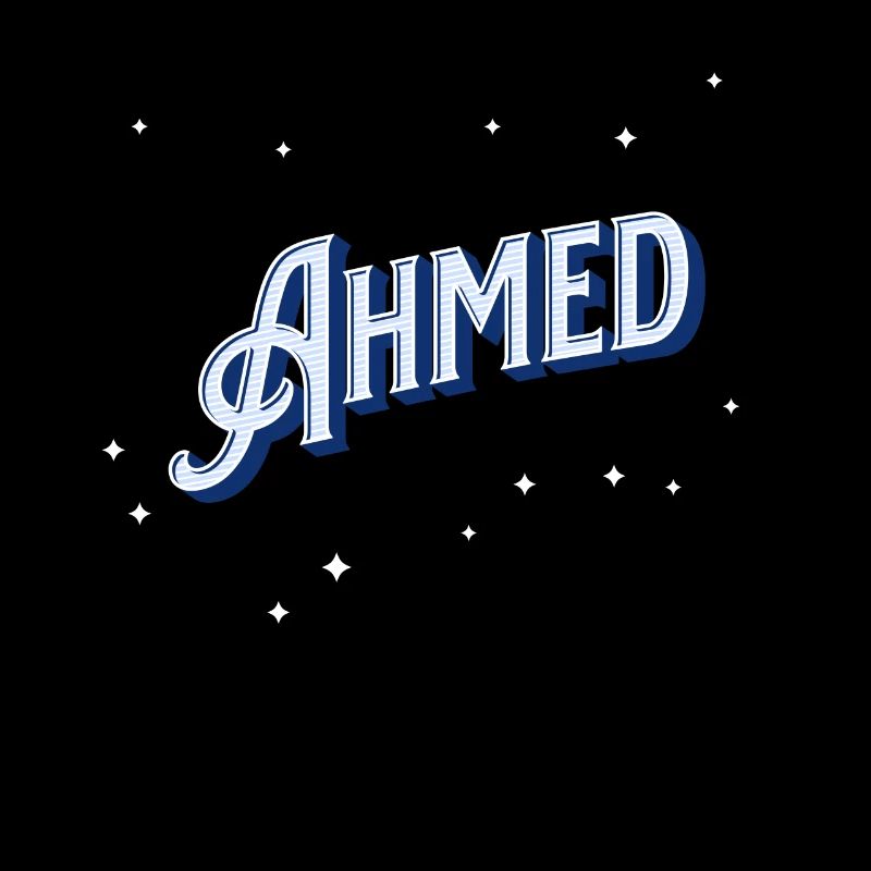 Ahmed name personalized