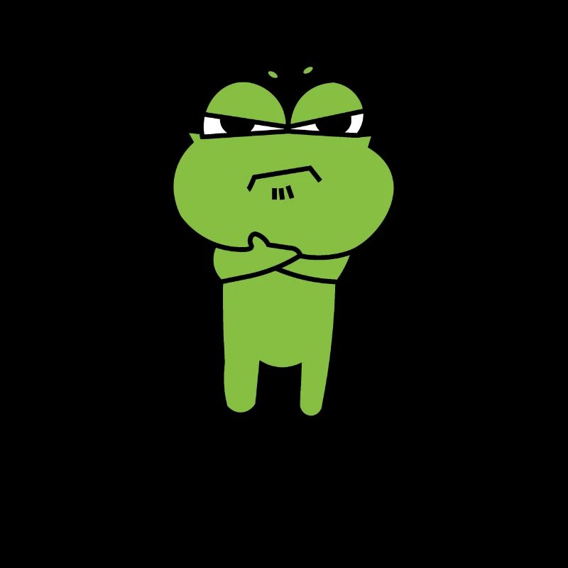 Frosch Comic Zeichnung Lustig