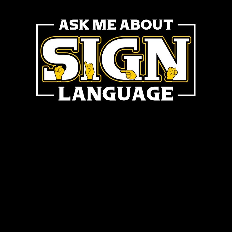 Sign Language ASL Deaf Pride
