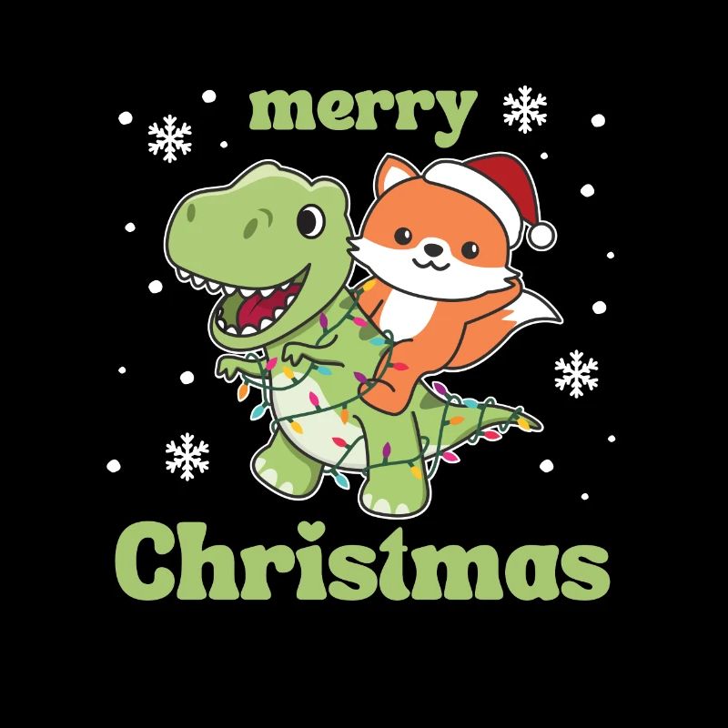 Fox Trex Christmas Snow Winter Animals