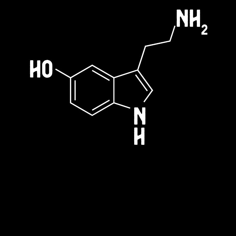 Molécule de sérotonineSymbole chimique Psychologue