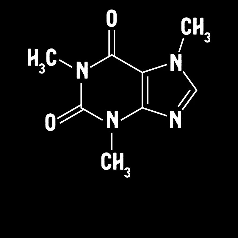 Amateurs de molécules de caféine du café chimique