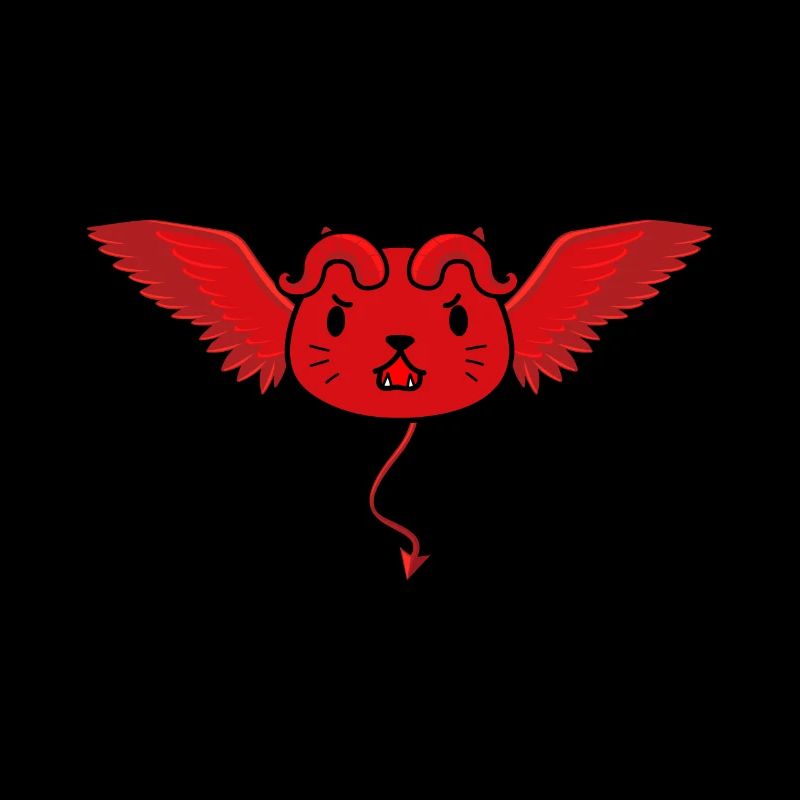 Mignon chat diable