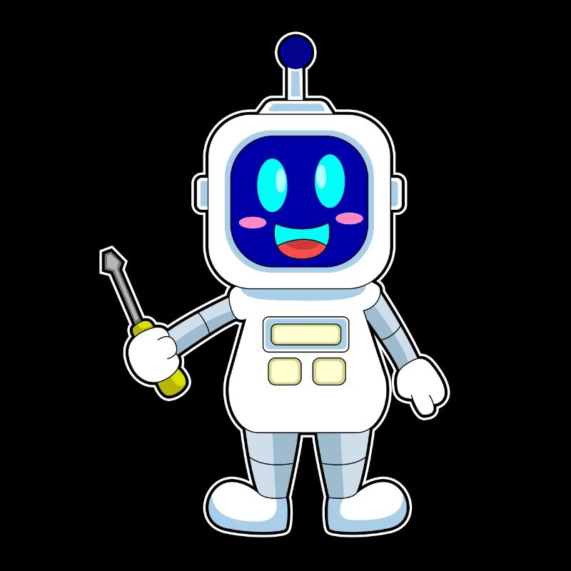 Robot Mechanic Screwdriver Workshop