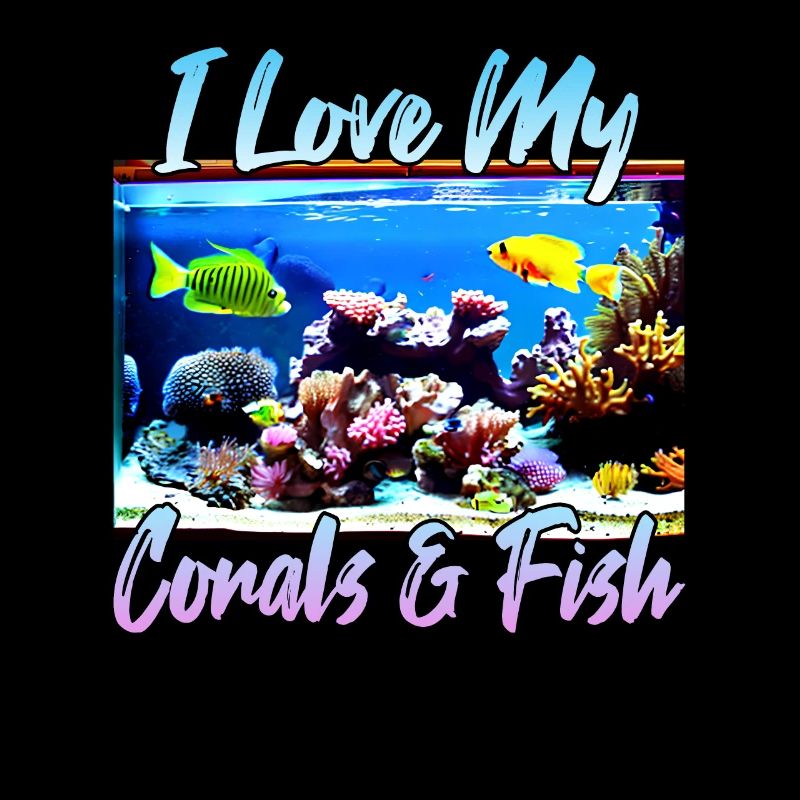 Saltwater aquarium coral fish