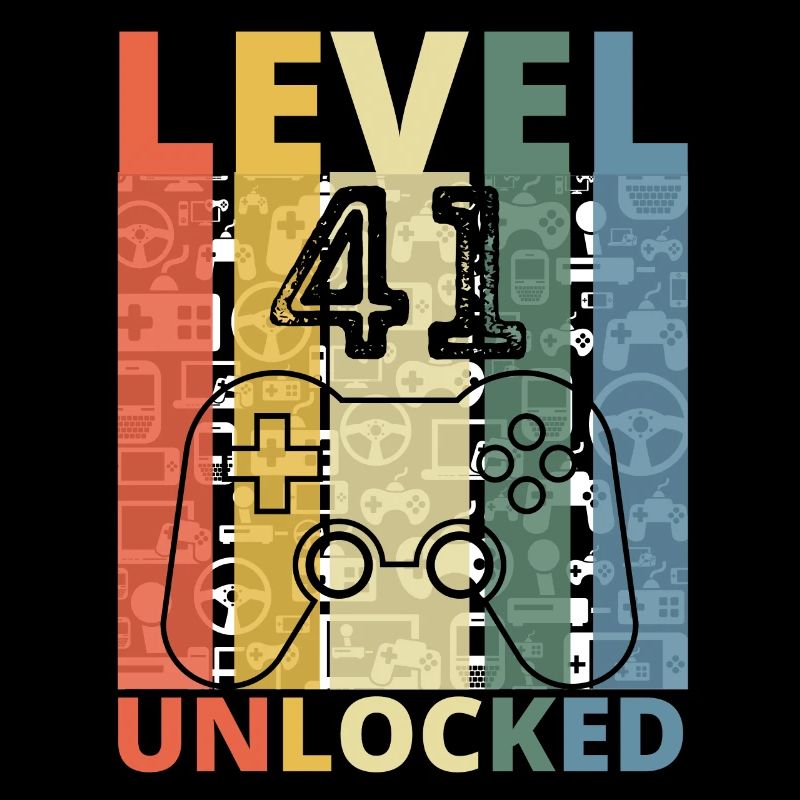 Level 41 Freigeschaltet Lustiger Gamer Geburtstag Einundvierzig