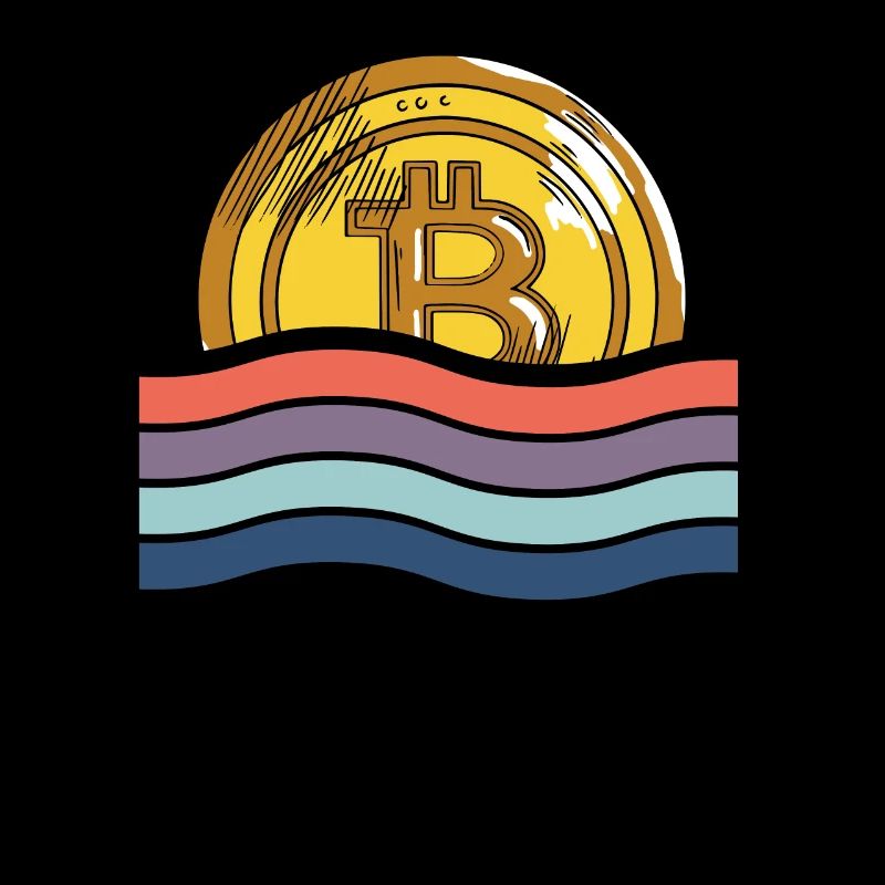 Bitcoin derrière le drapeau