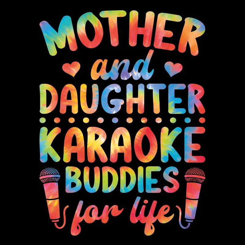 Chanteuse de karaoké Maman Tie Dye Mère