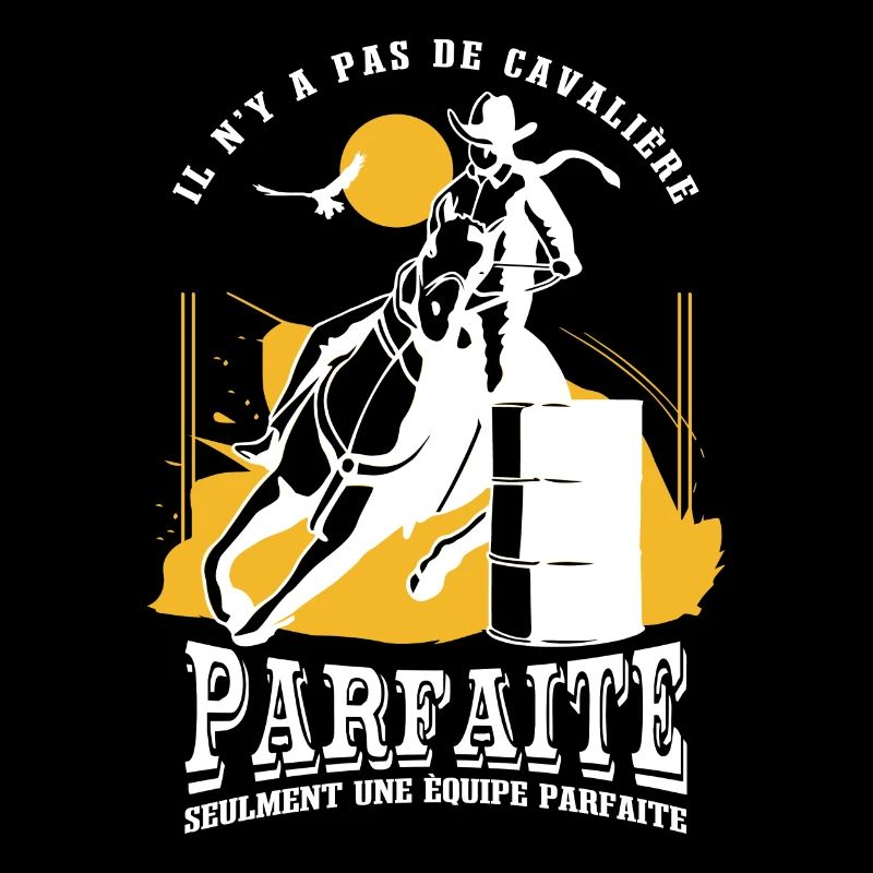 Drôle de cavalière de cheval
