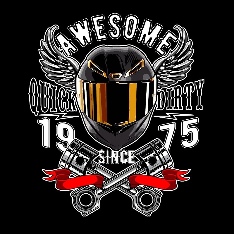 Awesome since 1975, Biker Geburtstag