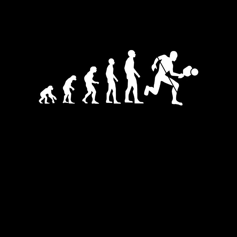 Evolution padel man humor padelist geschenkidee