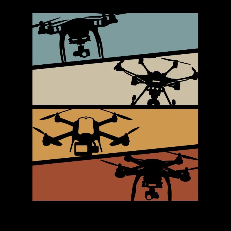 Rétro Drone Mulicopter Drone Racing Quadcopter Dro