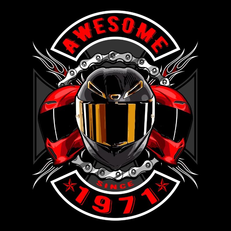 Awesome since 1971, Biker Geburtstag