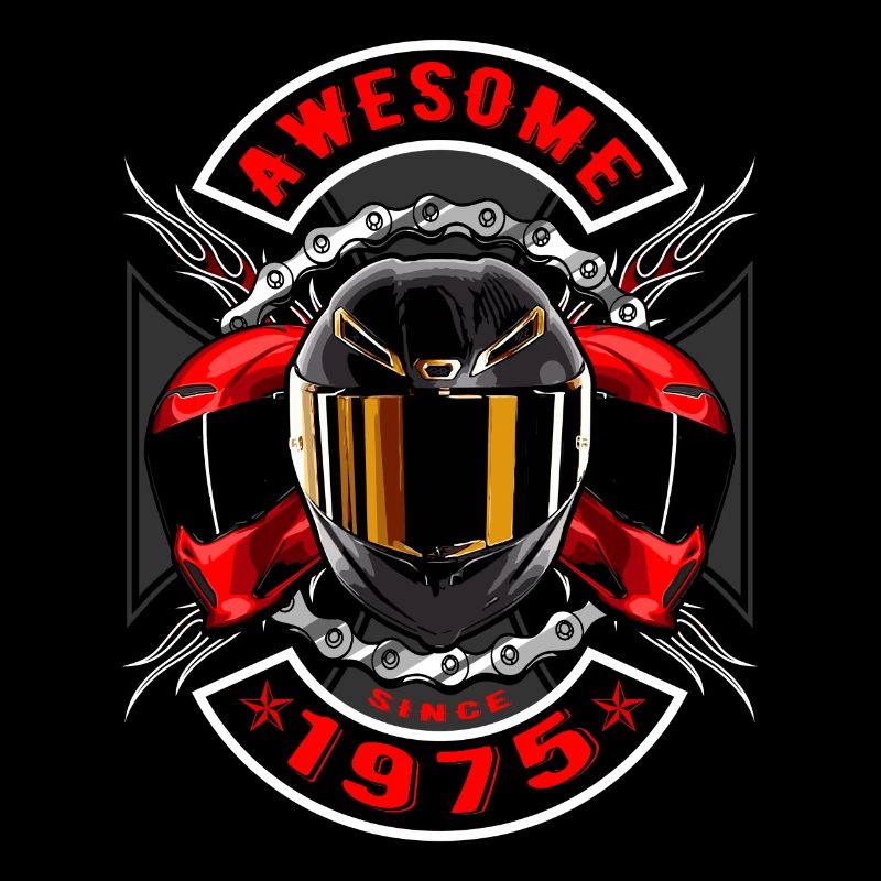 Awesome since 1975, Biker Geburtstag