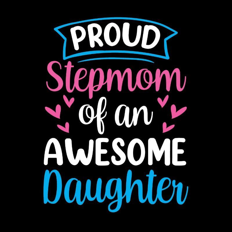 Stolze Stiefmutter Einer Großartigen Tochter Kind