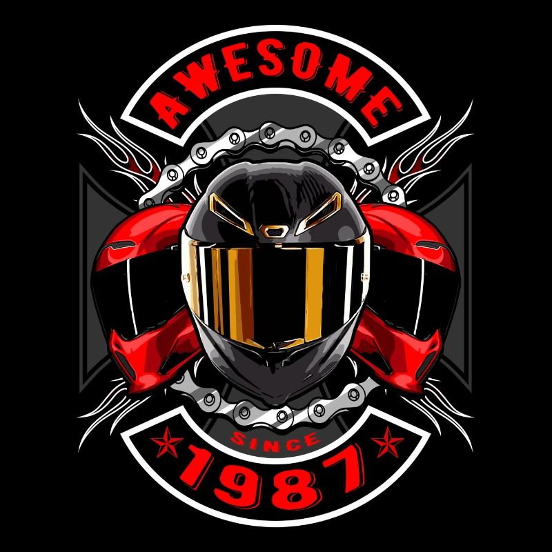 Awesome since 1987, Biker Geburtstag