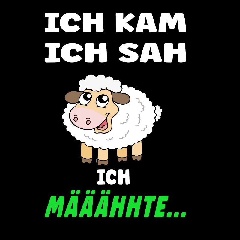 Schäfchen Spruch - Lustiges Design mit Schaf