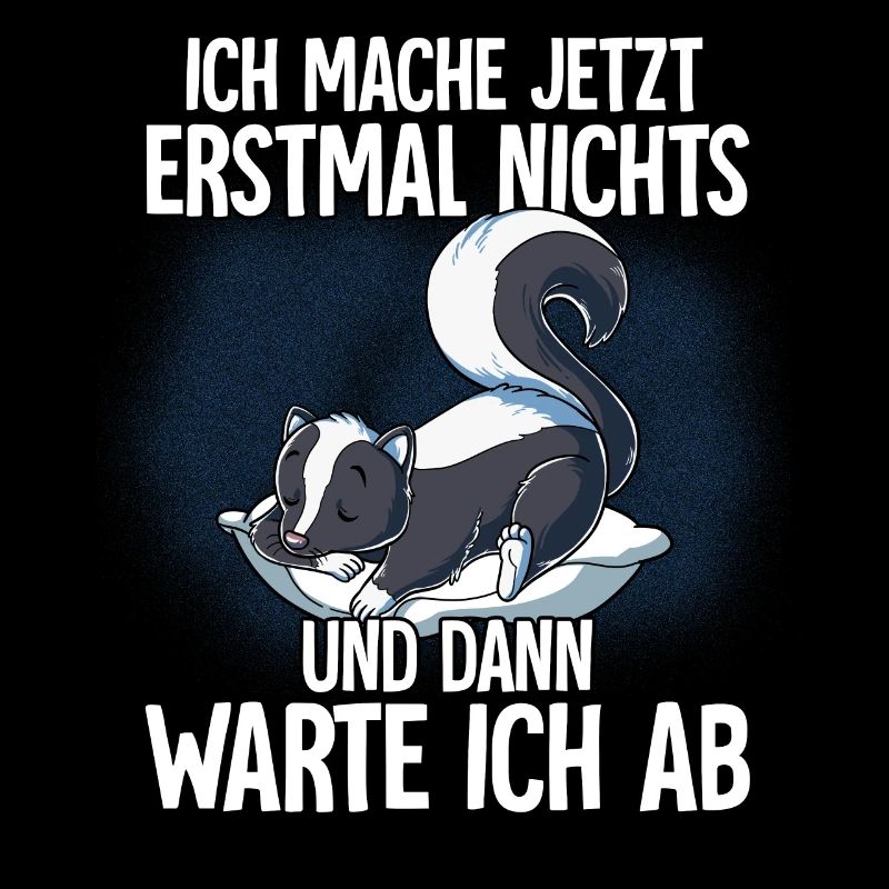 Langschläfer Stinktier Müde Schlaf