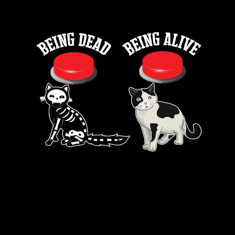 Wanted Schrodinger's Cat Alive Dead quantum physics